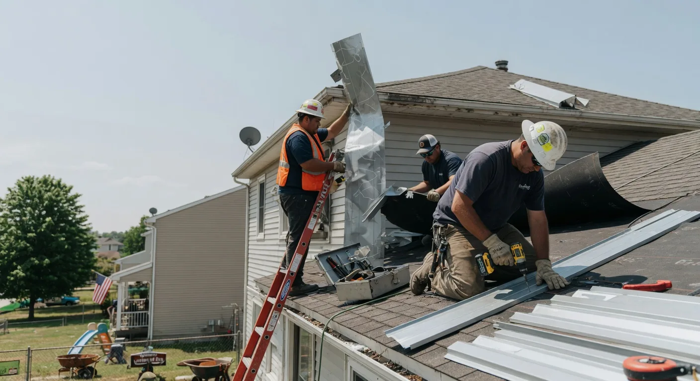 Storm Damage Metal Roof Repair in Fairbury, NE